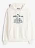 Hoodie met logoprint - Ivoor