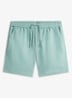 Korte broek in linnenblend - Aquablauw