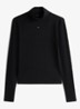 Longsleeve met col - Zwart