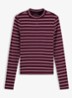 Longsleeve met col - Paars