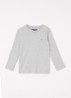 Longsleeve met logoborduring - Lichtgrijs