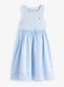 Mini jurk van katoen - Blauw