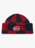 Muts met ruit dessin - Rood