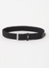 New Adan riem met leren details - Zwart