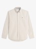 Oxford regular fit overhemd met logo - Beige