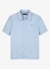 Oxford regular fit overhemd met logo - Blauw