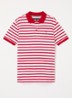 Polo van piqué katoen - Primary Red White Breton Stripe