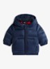Puffer jas met capuchon - Donkerblauw