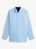 Regular fit overhemd in katoenblend - Blauw