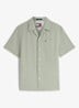 Regular fit overhemd in linnenblend - Spring Olive-PMO / Groen