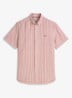 Regular fit overhemd met streepprint - Rood