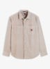 Regular fit overhemd van corduroy met logoborduring - Oudroze
