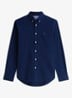Regular fit overhemd van flanel - Carbon Navy-DCC / Blauw