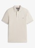 Regular fit polo met logo - Heathered Oatmilk-HGF / Beige