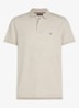 Regular fit polo met logo - Creme