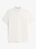Regular fit polo met logo - Ivoor