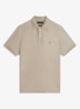 Regular fit polo met logo - Donkerbeige