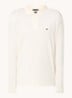 Regular fit polo met logo - Gebroken wit