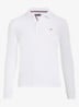 Regular fit polo met logo - Wit