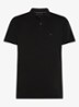 Regular fit polo met logoborduring - Zwart