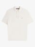 Regular fit polo met logoborduring - Gebroken wit