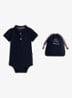 Romper in cadeauset van katoen - Donkerblauw