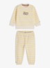 Set van sweater en joggingbroek met logo 2-delig - Lichtgeel
