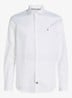 Slim fit overhemd met logo - Wit
