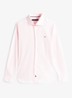 Slim fit overhemd met logo - Lichtroze