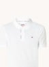 Slim fit polo van katoen met logo - Wit