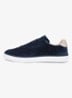 Sneaker van suède met logo - Donkerblauw