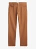 Straight fit chino met paspelzakken - Oranje