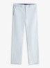 Straight fit chino met steekzakken - Lichtblauw