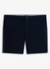 Straight fit korte chino in katoenblend - Donkerblauw