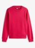 Sweater met logoborduring - Cranberryrood