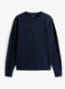 Sweater met logoborduring - Donkerblauw
