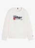 Sweater met logoborduring - Wit