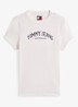 T-shirt met logo- en backprint - Wit