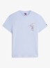 T-shirt met logo- en backprint - Lila
