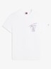 T-shirt met logo- en backprint - Ecru-YBL