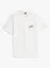 T-shirt met logo- en backprint - Wit