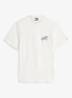 T-shirt met logo- en backprint - Wit