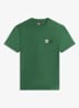 T-shirt met logo- en backprint - Donkergroen