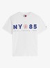 T-shirt met logo - Ecru-YBL