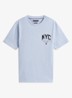 T-shirt met logo - Lichtblauw
