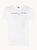T-shirt met logoborduring - Wit