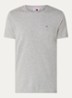 T-shirt met logoborduring - Grijsmele