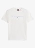 T-shirt met logoborduring - Creme