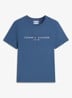 T-shirt met logoborduring - Aegean sea / blauw