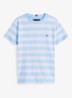 T-shirt met logoborduring - Cloudy Blue-C14 / Lichtblauw